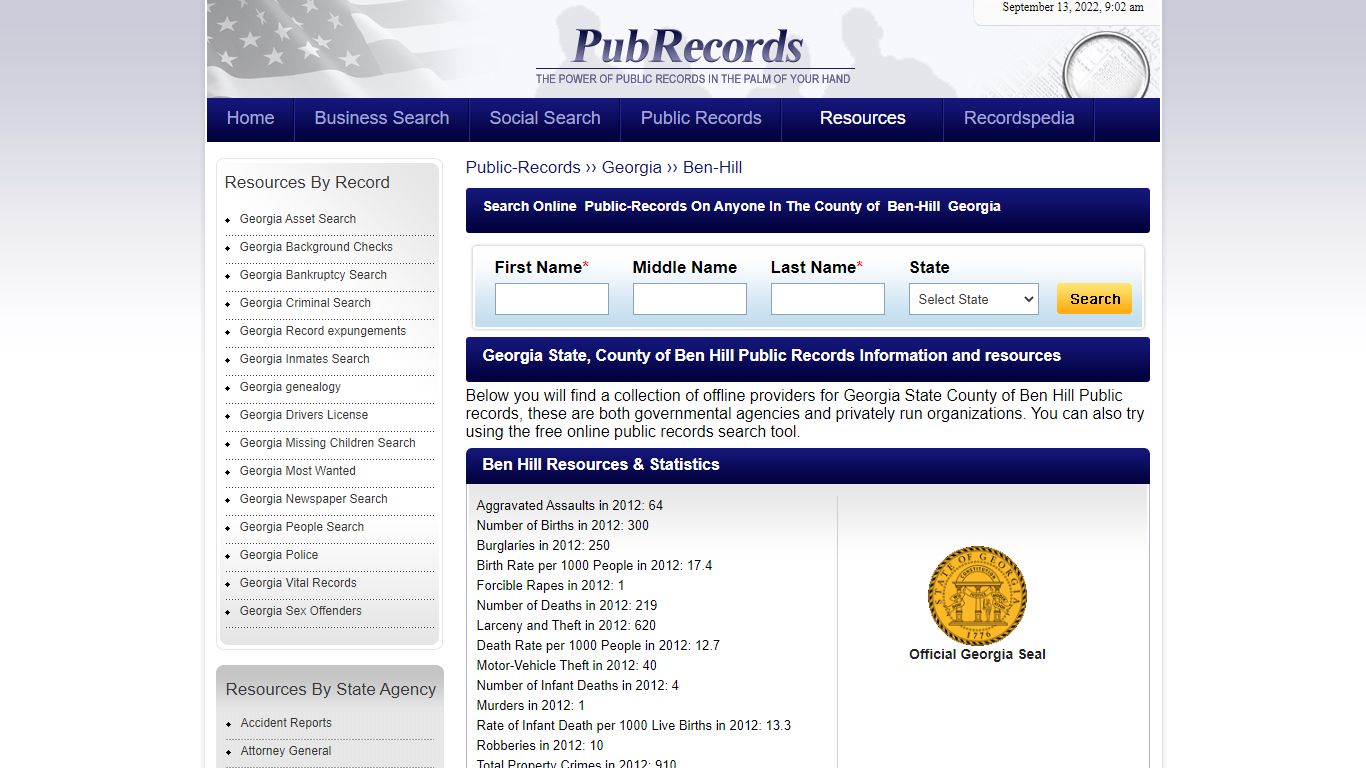 Ben Hill County, Georgia Public Records - Pubrecords.com