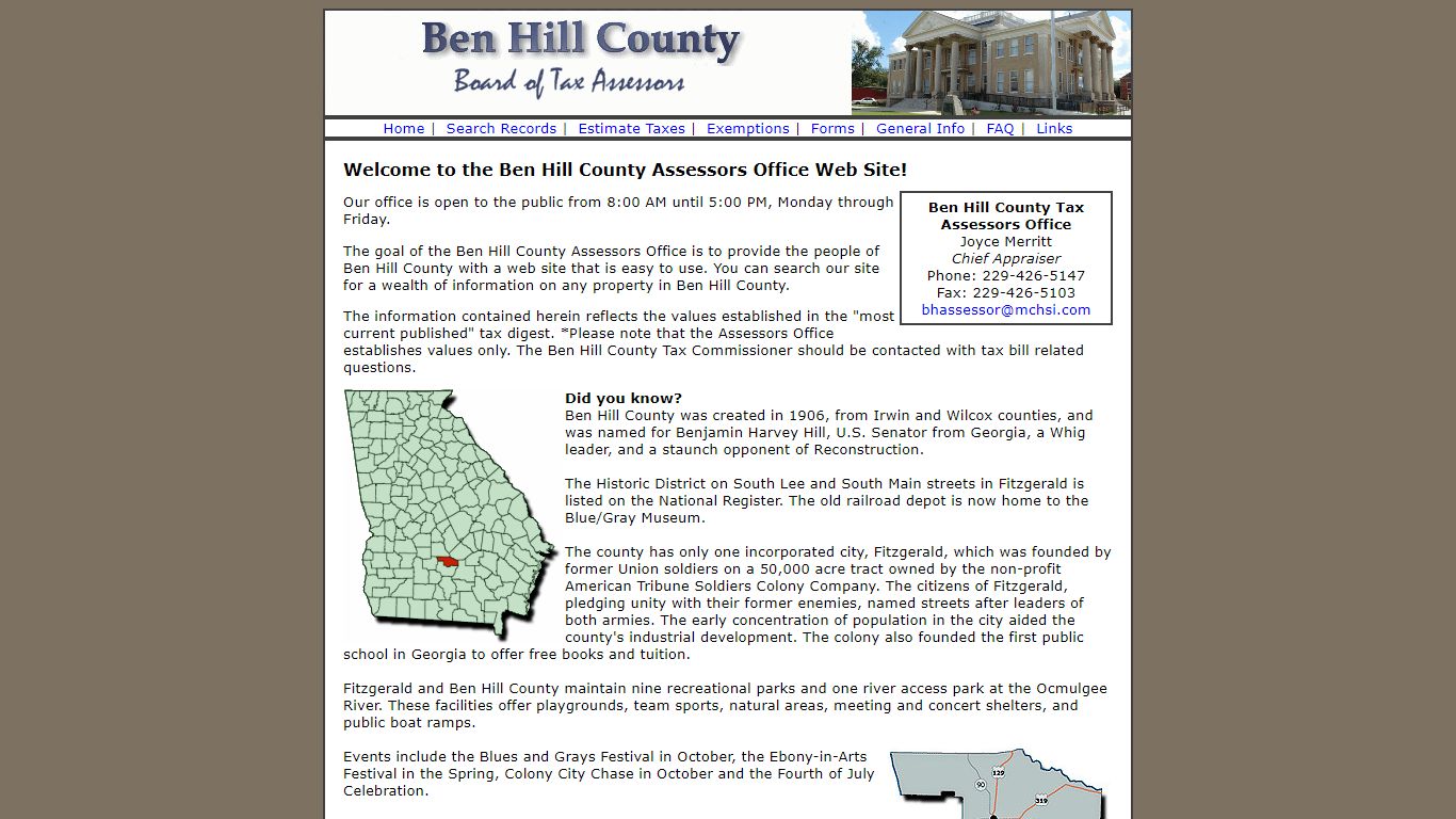 Ben Hill County Tax Assessor's Office - Schneider Geospatial